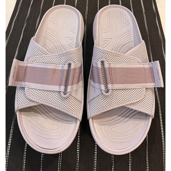 Easy Spirit Rejoov NEW size 10.5 Sandal Lilac Slide Slip On Flat Denise Austin - Picture 1 of 9